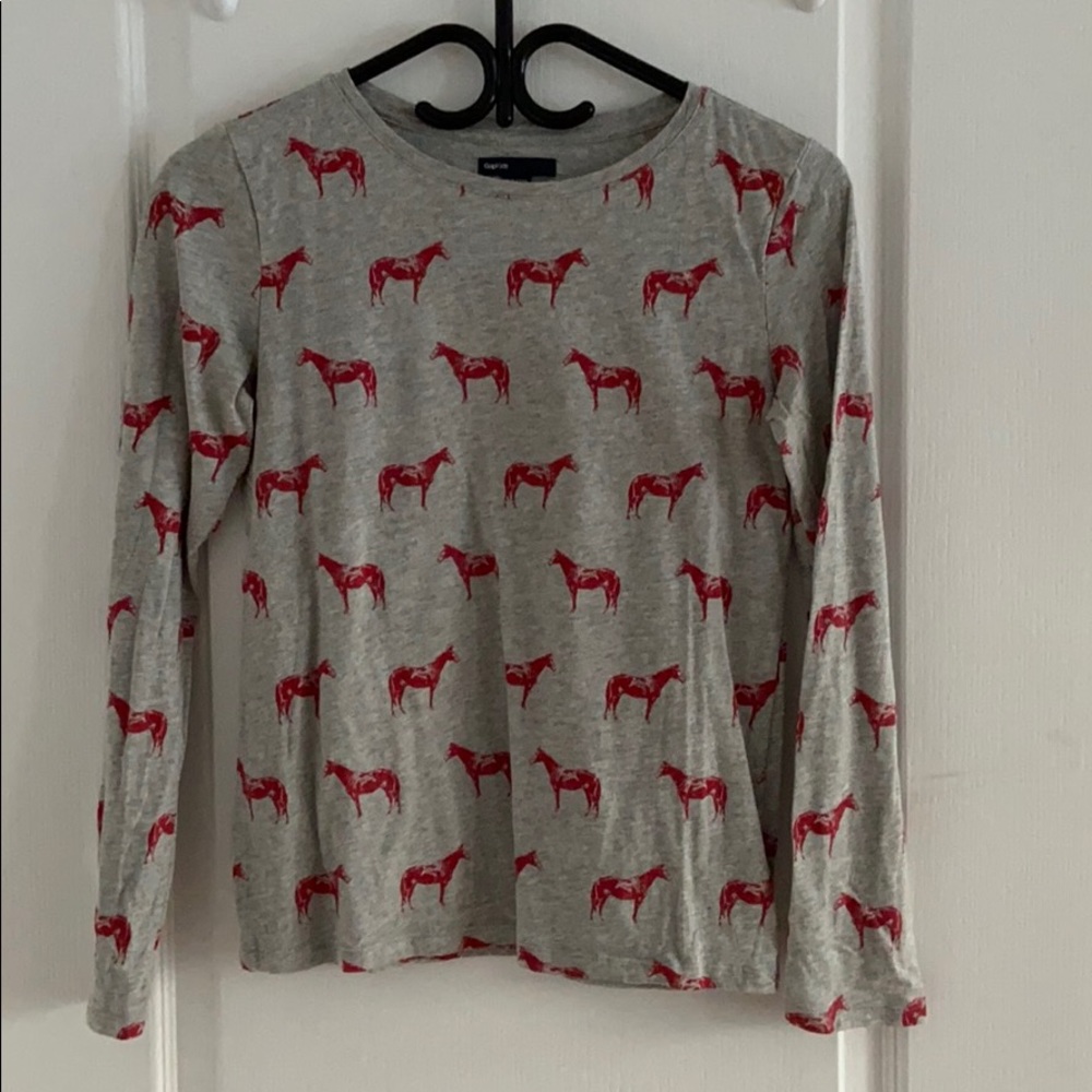 GapKids Graphic Horse Long Sleeve Tee